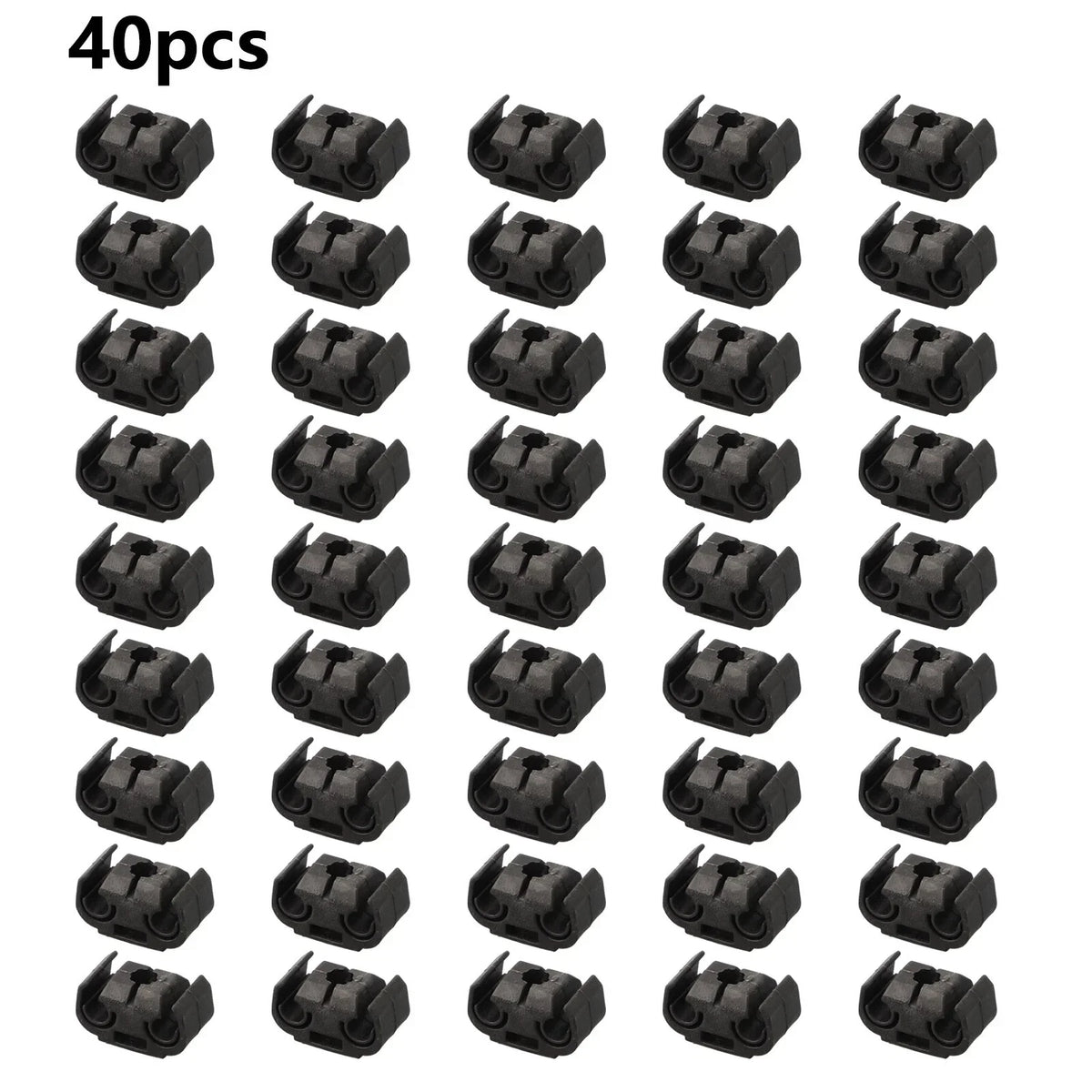 Brake Line Clip / 40 Pieces Brake Line Holder Black for Vehicles