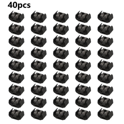 Brake Line Clip / 40 Pieces Brake Line Holder Black for Vehicles