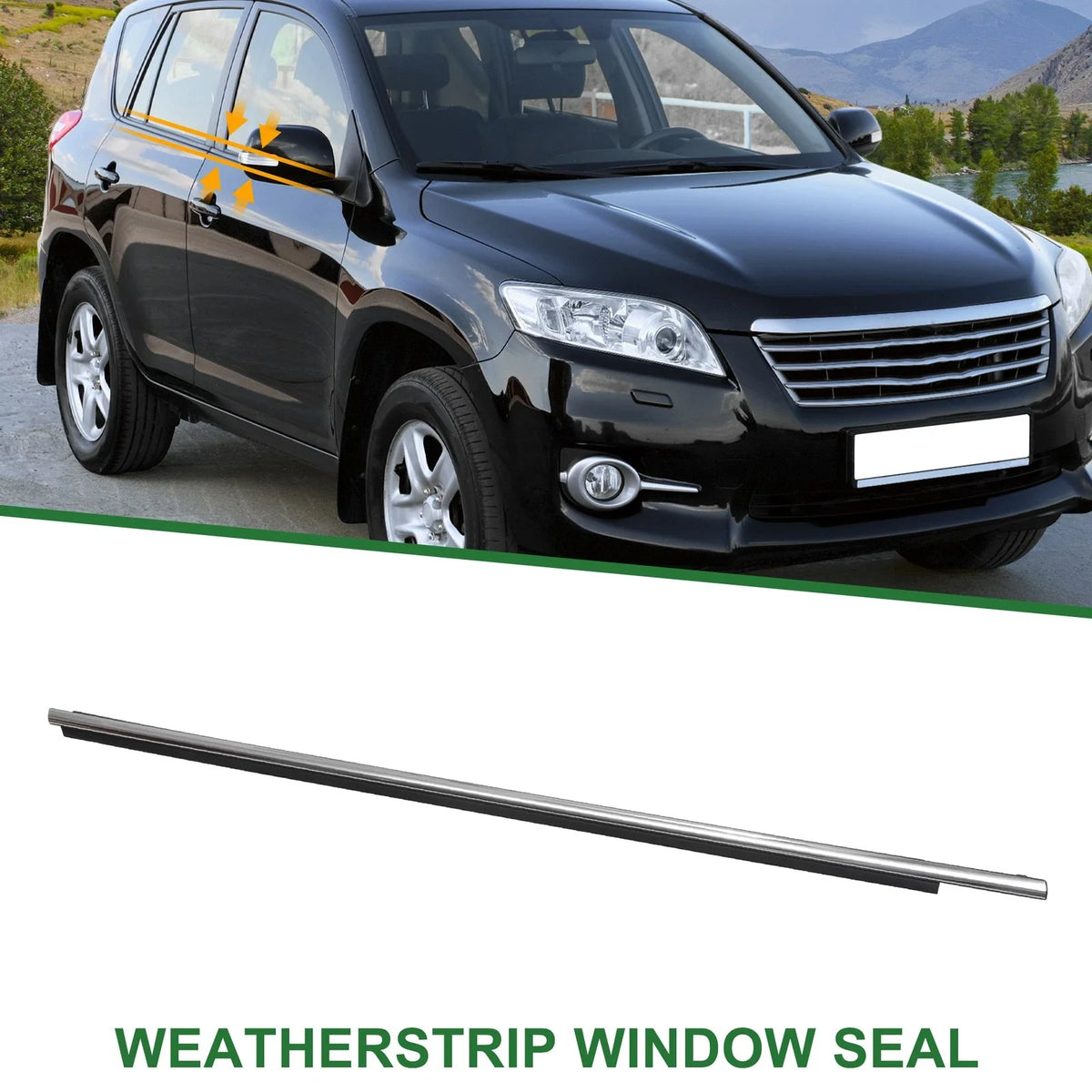 1pc Front Right Weatherstrip Window Seal No.757100R040 for Toyota Rav4 (2013–2018)