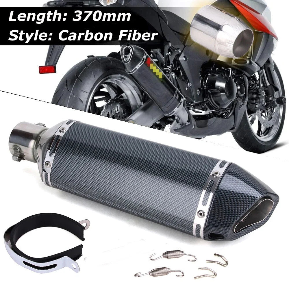 Slip On Exhaust Muffler Pipe 38-51mm Universal for Motorcycle