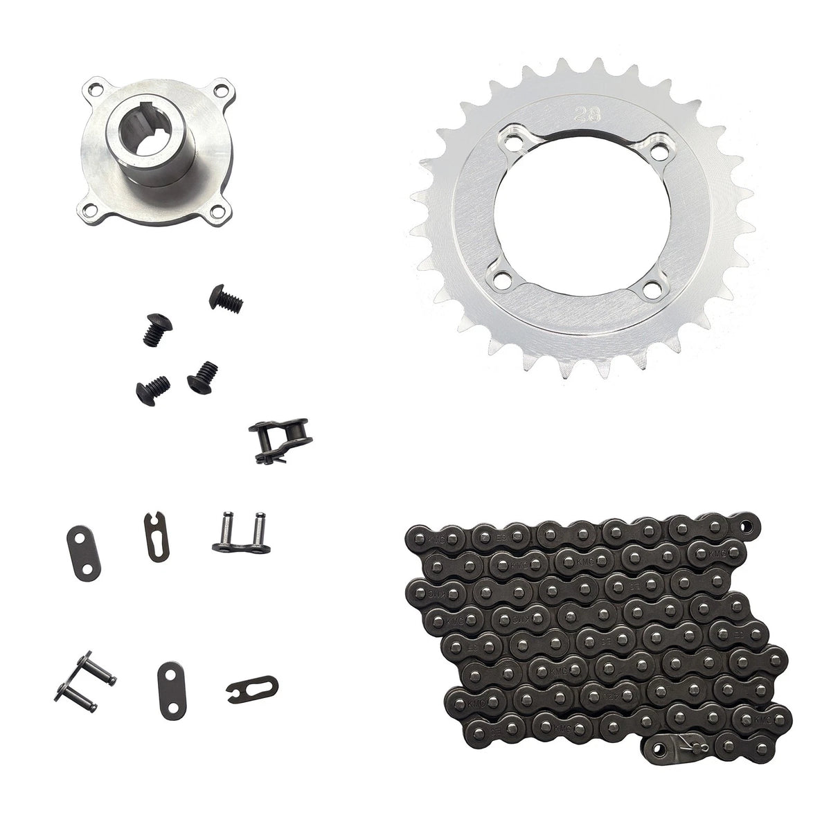 SPI Quick Change Drive Hub, Chain & 28T Sprocket Kit for Arctic Cat 120 (2010–2019)