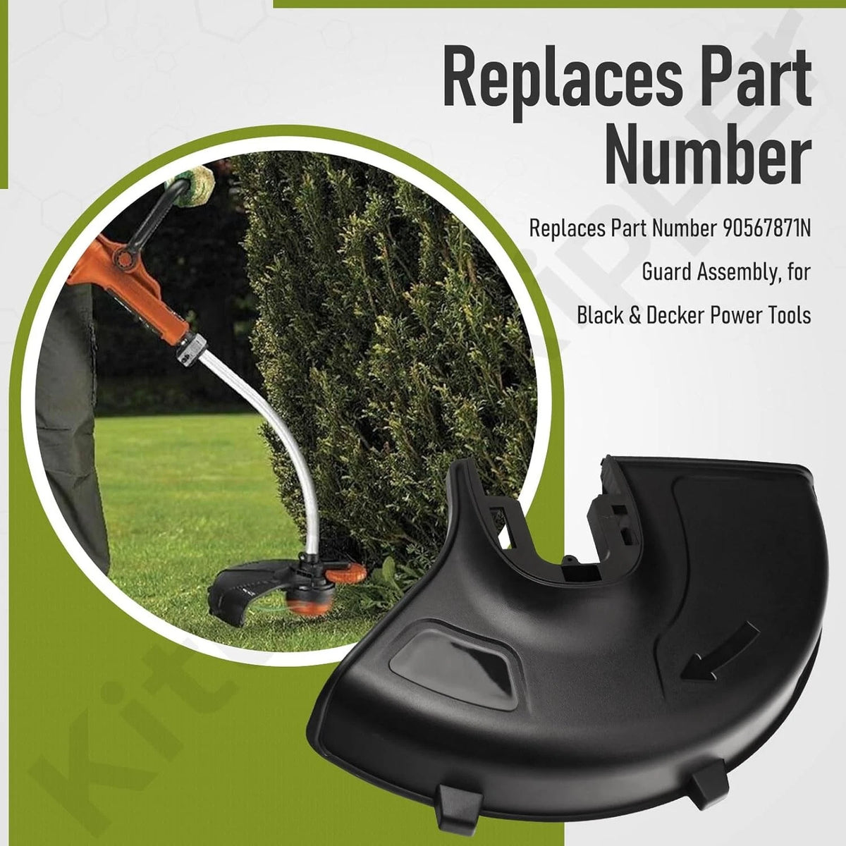String Trimmer Guard Assembly for Black & Decker LST136, LST140C