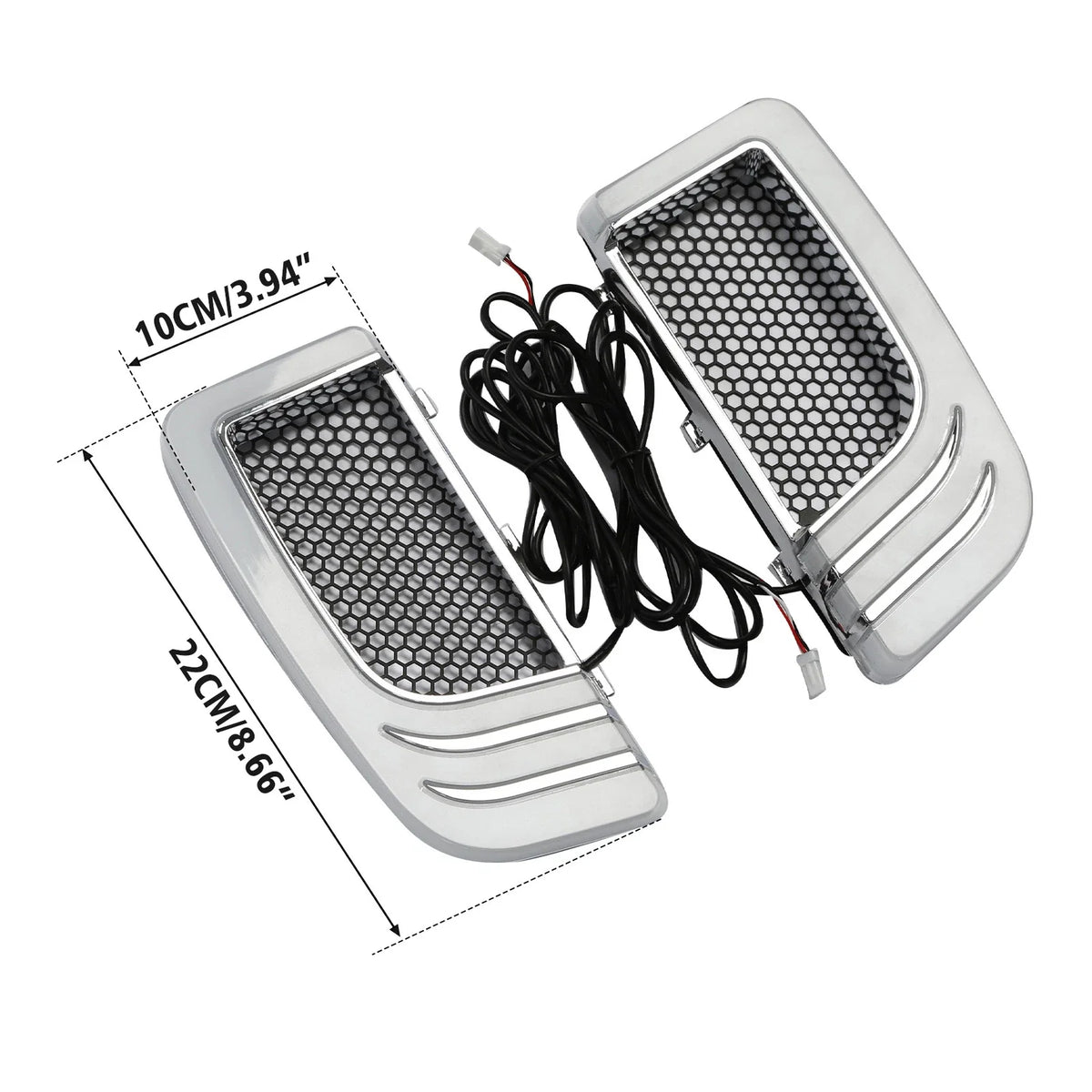 LED Turn Signals Fairing Lower Grilles for Harley Street Road Glide (2014–2024)
