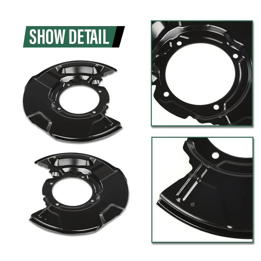 Set of 2 Front Brake Dust Shields for Toyota 4Runner Tacoma (1995–2004)