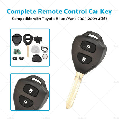 Remote Car Key for Toyota Hilux/Yaris (2005-2009) 4D-67