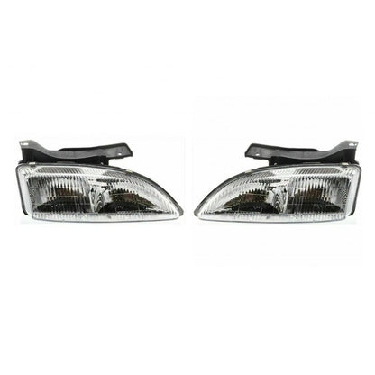 Set of 2 Headlights for Chevy Cavalier (1999) - MLX-PAIR-SHE753-150QL-CL360A50, GM2502130