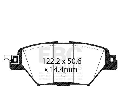 Set of 4 Rear Brake Pads for Mazda CX-9 (2016–2023) DM449FD