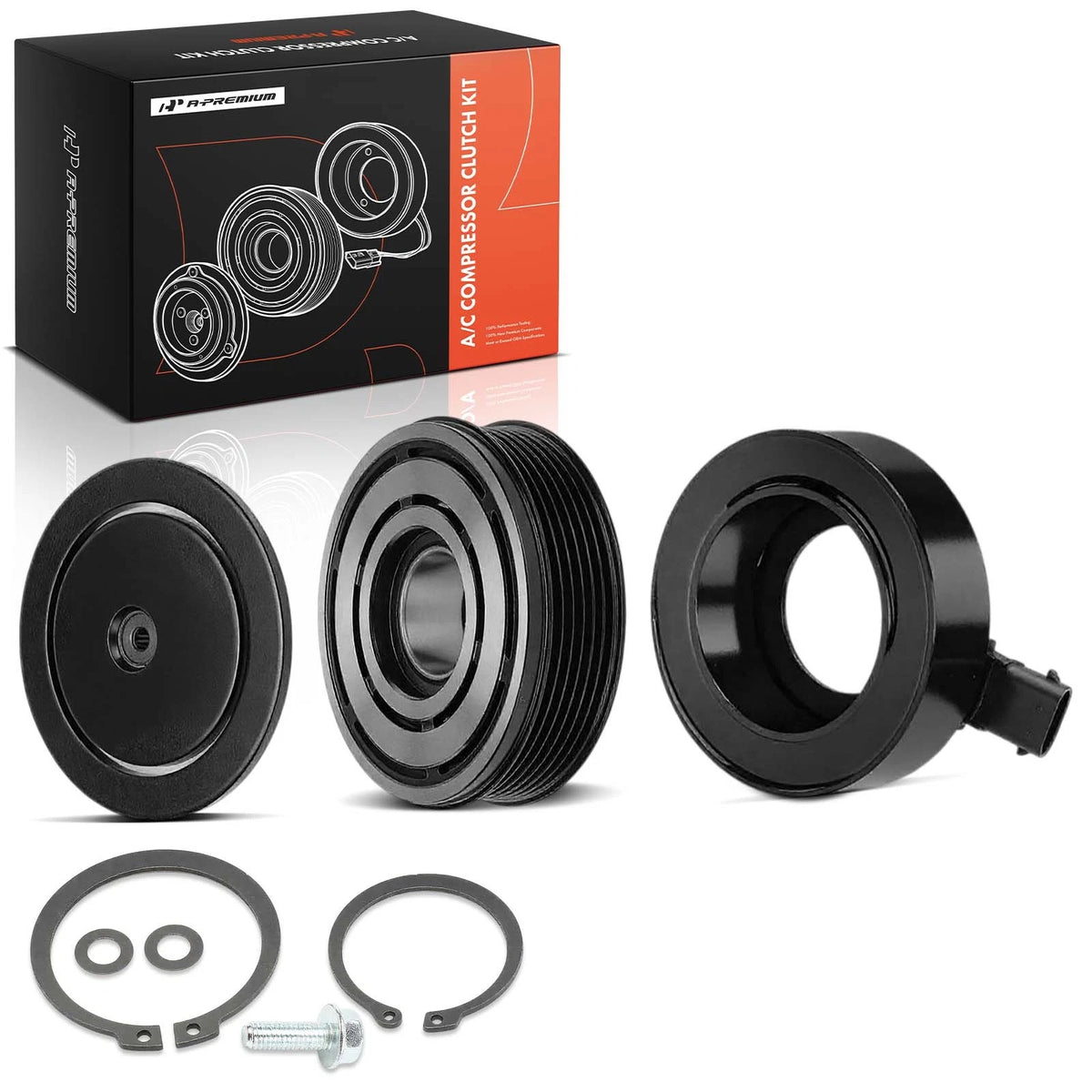 A/C Compressor Clutch Kit for Chevy Malibu, Impala, Monte Carlo (2006–2011)