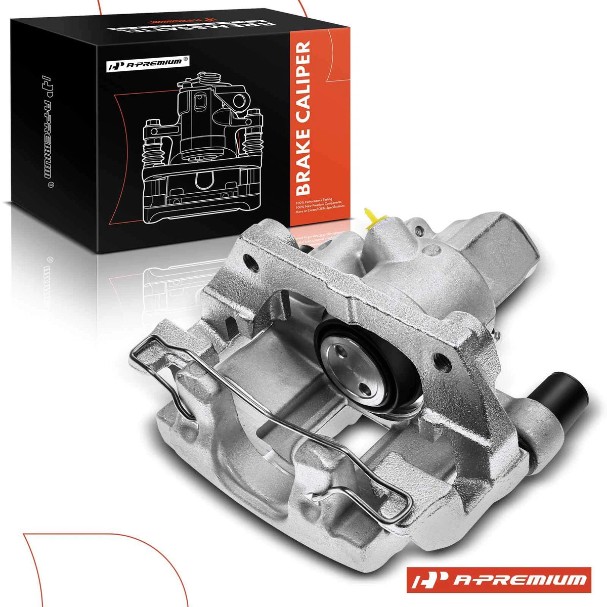A-Premium Rear Left Brake Caliper w/ Bracket for Mazda 3 (2004–2008) & Volvo S40 (2006–2013) 36000900, 19-B2954A, 19B2954A