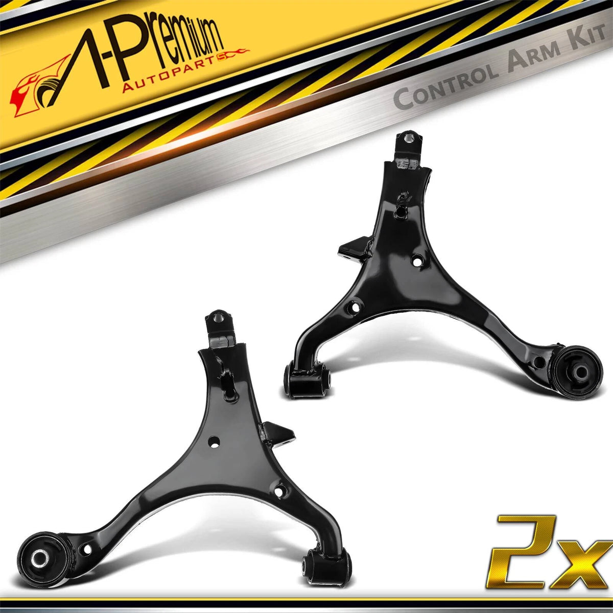 2X Front Lower Control Arm with Ball Joint for Honda CR-V (2002–2005) 51350S9AA02, 51360S9AA02