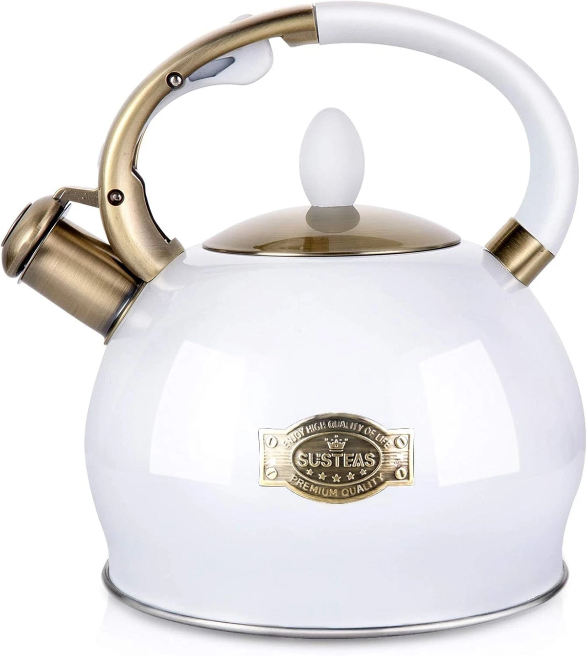 Stove Top Whistling Tea Kettle for Kitchen (Food Grade Stainless Steel)