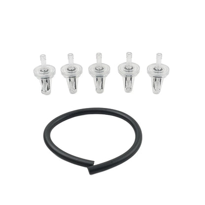 1/4" Inline Motorcycle Fuel Filter for 90 Degree Angle 6mm & 7mm Lines
