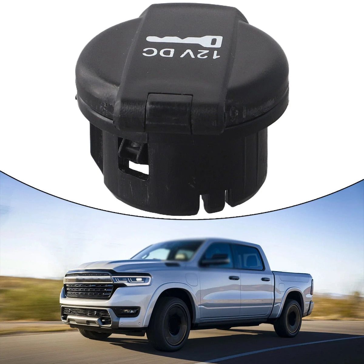 12V Power Outlet Cap Cover for Jeep Wrangler & Ram Truck