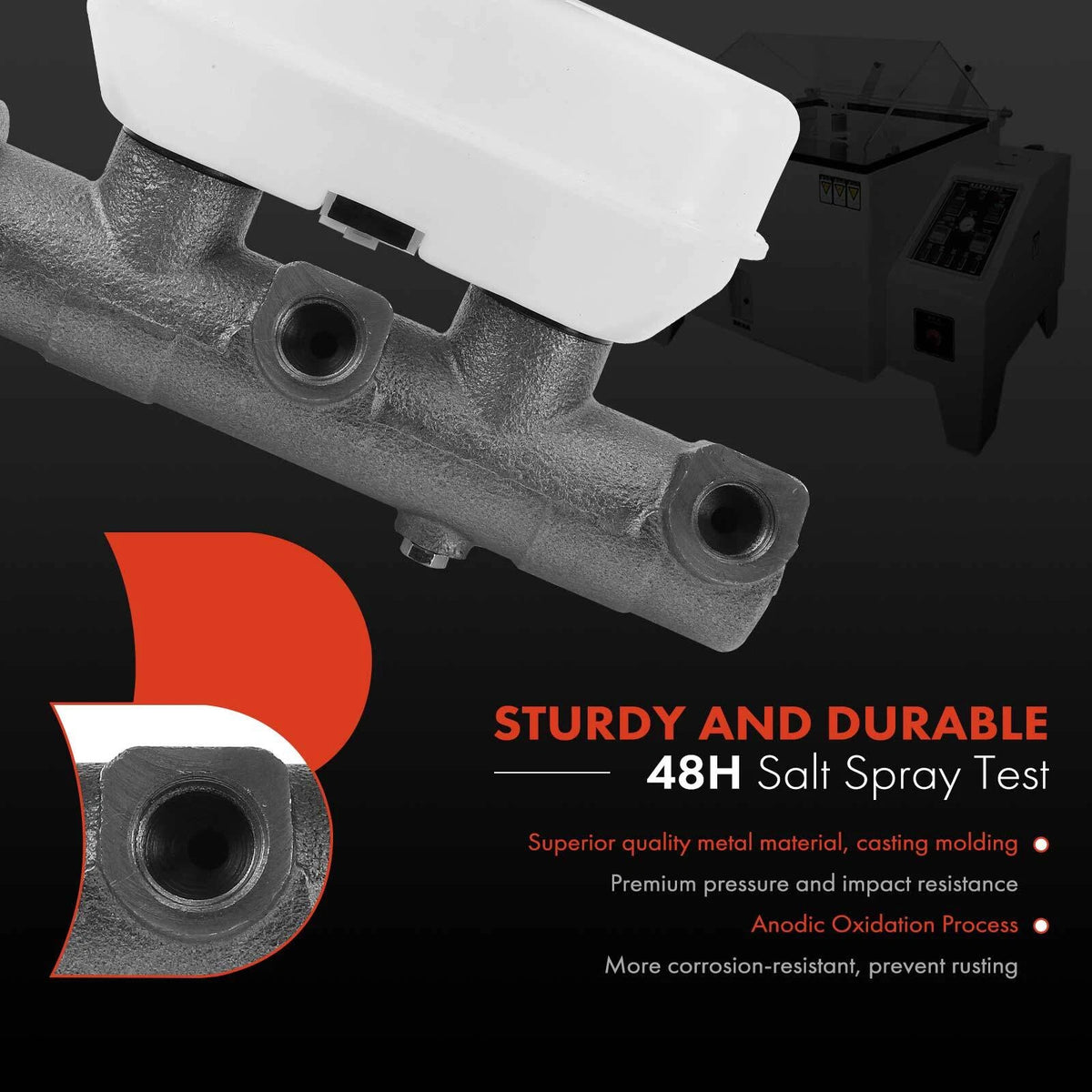 Brake Master Cylinder with Reservoir for Ford E-150 Econoline (1992–1993) F2UZ-2140-A, F2UZ-2140-B, M390117