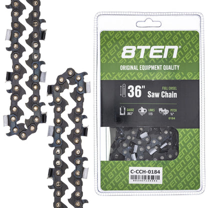 Chainsaw Chain 36 Inch .063 3/8 115DL for Makita DCS9010FL DCS9000 DCS7901 (75EXL115G, H50S-115, 36730050115, 36RSF115)