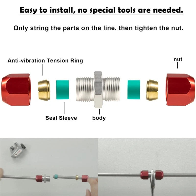 800-642 Line Splice Connector for 1/2'' Aluminum A/C Line