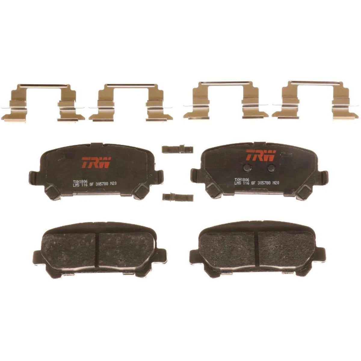 2X Brake Pad Set Rear for Chevy Colorado Canyon (2016–2020) TXH1806, JSTPSSCP1806, EHT1806H
