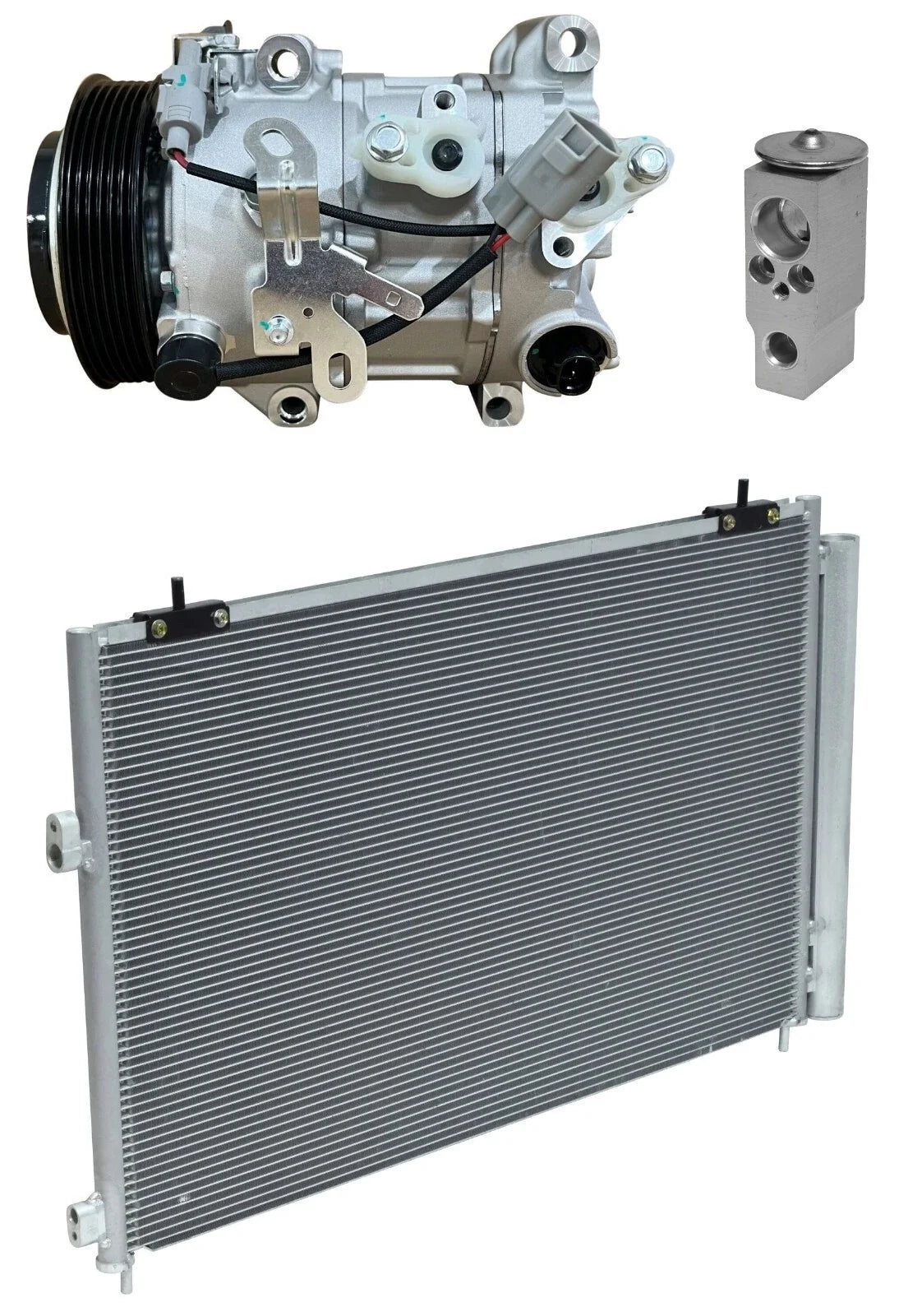 AC Compressor Kit with Condenser Replacement for Toyota RAV4 2.5L (2015–2015)
