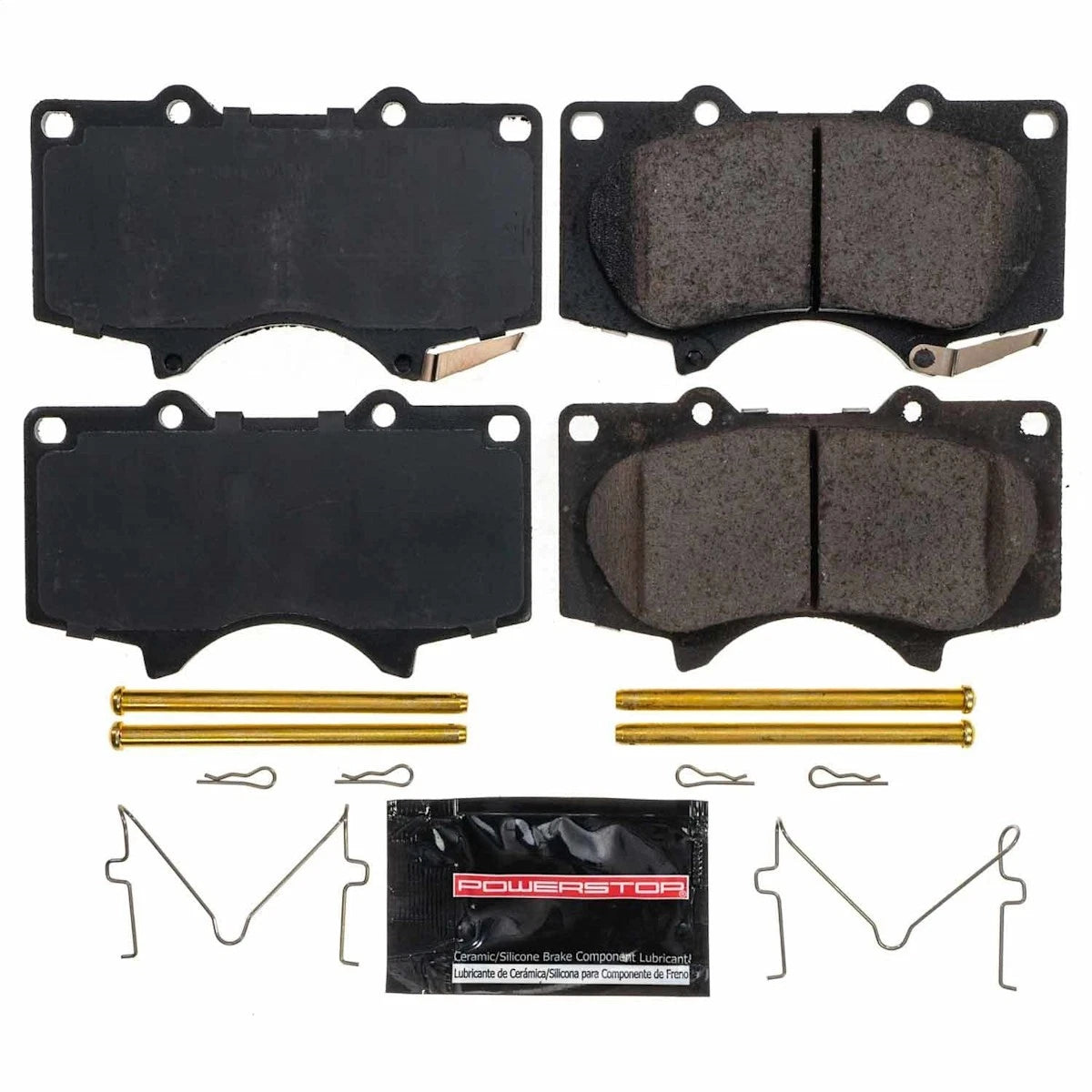 2X Powerstop Z23-976 Brake Pad Set Front for Toyota 4Runner Tacoma (2010–2022)