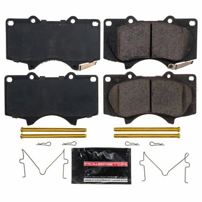 2X Powerstop Z23-976 Brake Pad Set Front for Toyota 4Runner Tacoma (2010–2022)
