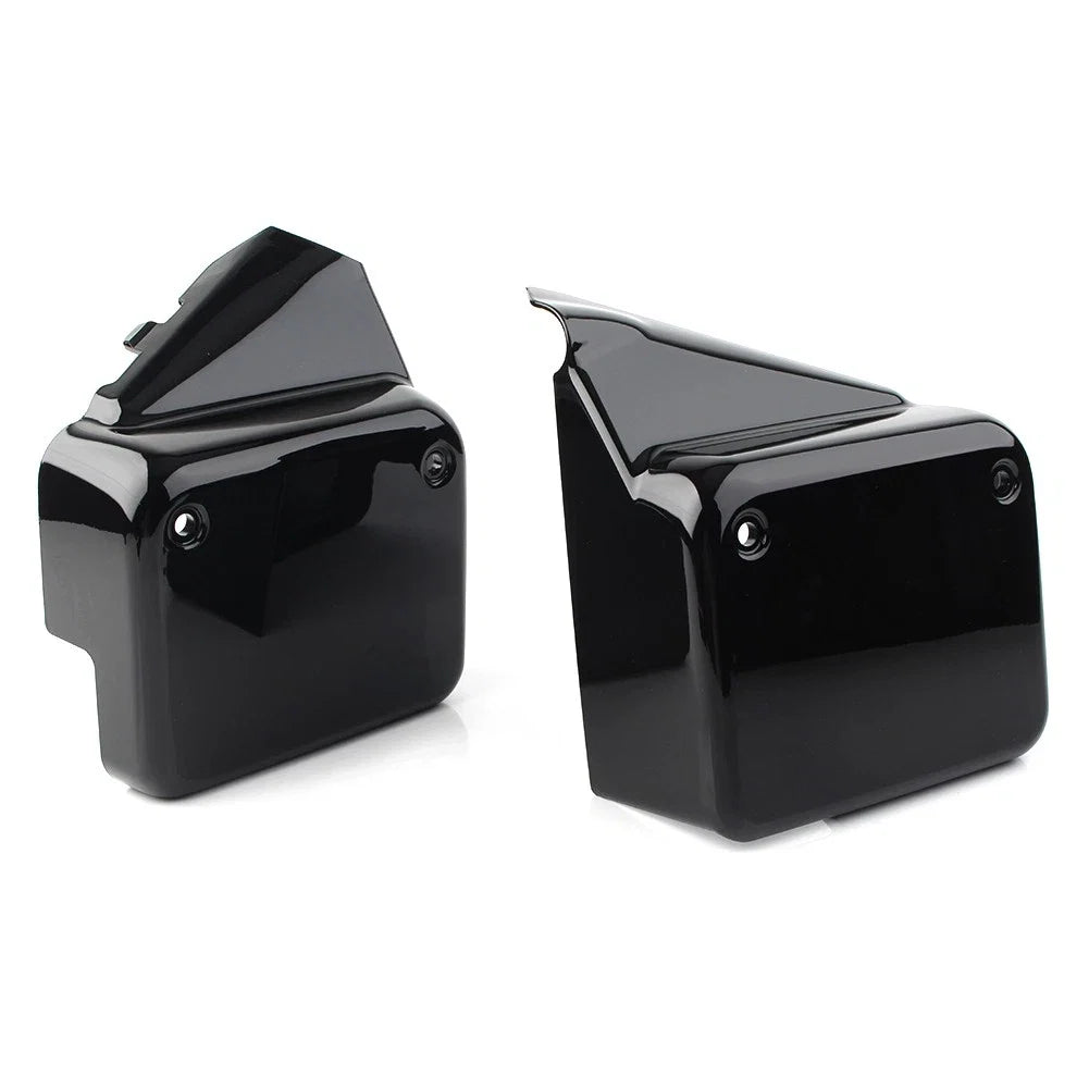Set of 2 Black Side Battery Cover Guards for Honda VT750 Shadow Spirit (2000–2009)