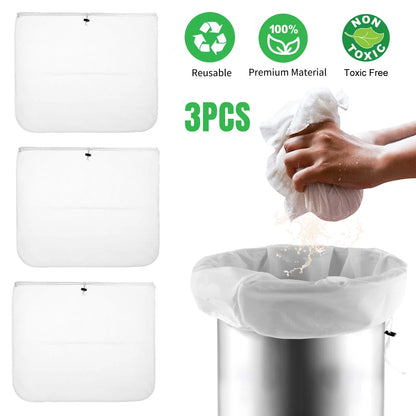 3 Pcs Extra Large Fine Mesh Brew Bags for Home Wine Making (26"x22")