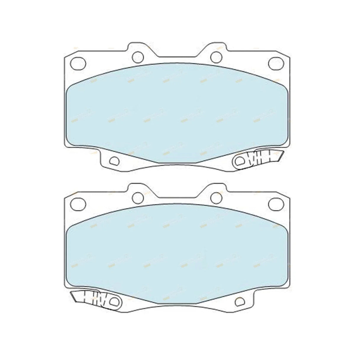HD Front Disc Brake Pads for Hilux GGN25 KUN25 KUN26 TGN26 (2005–2016)