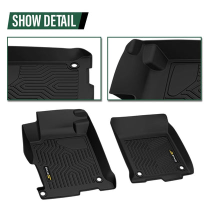 TPE Floor Mats for Honda Accord Sedan (2013–2017) All Weather Protection