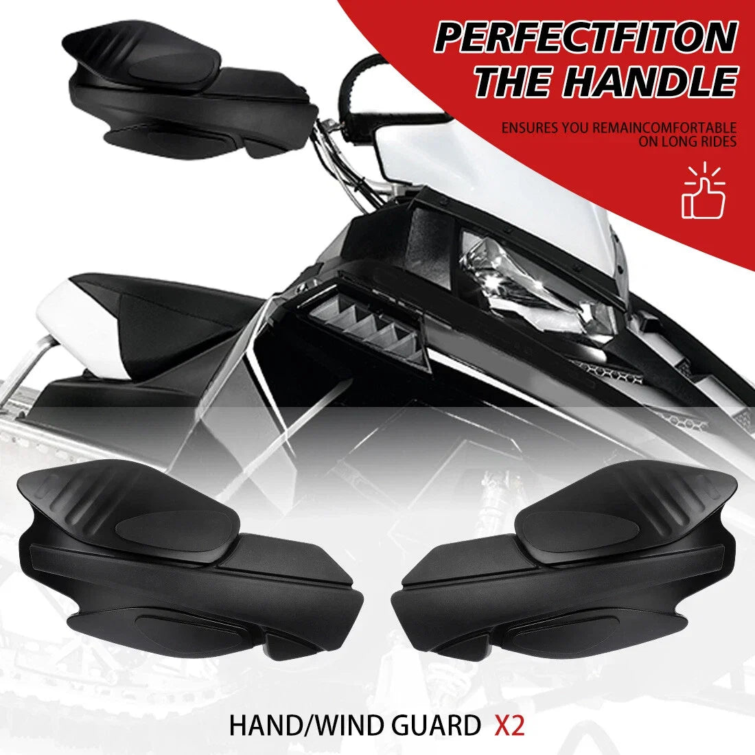 Hand Guards Pair for Polaris Scrambler Sportsman 400 450 570 800 XP 1000 (2010–2023)