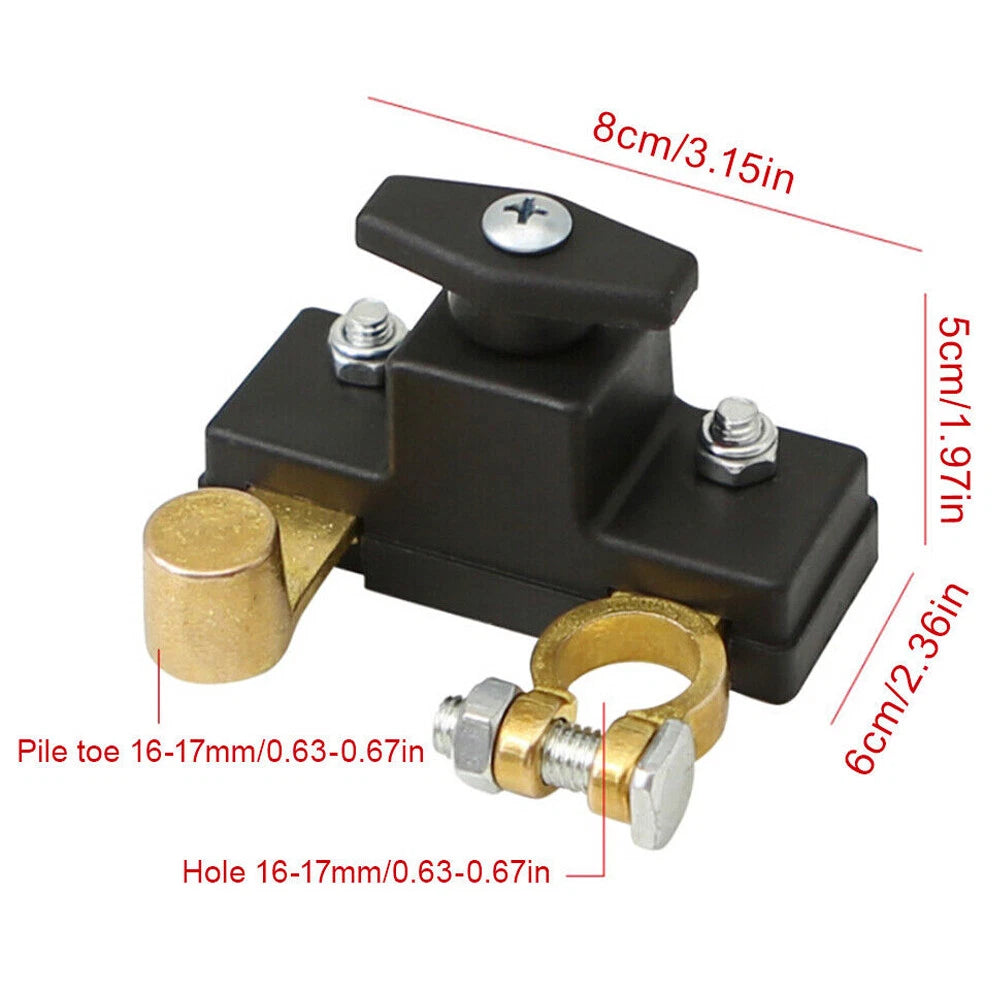 Battery Terminal Disconnect Isolator Switch for Universal 12-24V