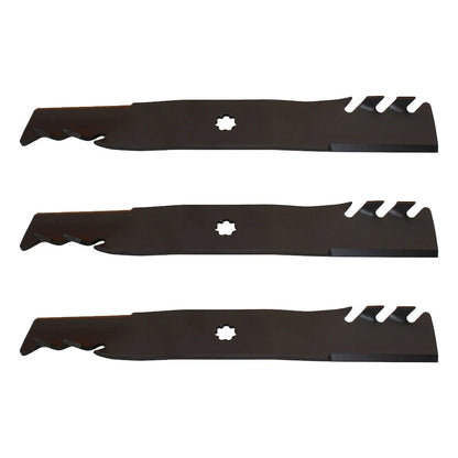 3X Toothed Mower Blade for John Deere (Fits AM137757)