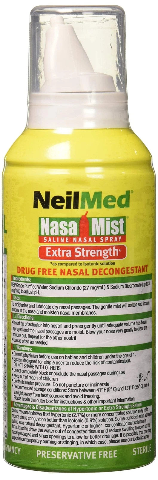 NasaMist Hypertonic Extra Strength for Nasal Care (Pack of 1)