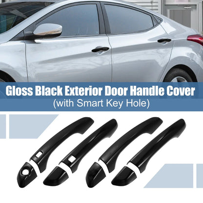 8pcs Exterior Side Door Handle Cover Trim for Hyundai Elantra (2017–2020)