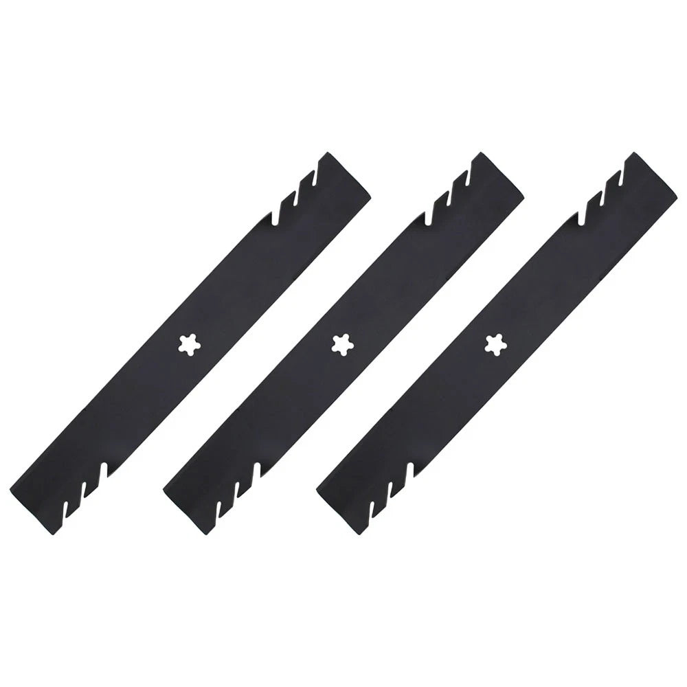 3X Toothed Mower Blades for Poulan 