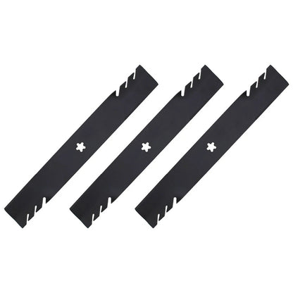 3X Toothed Mower Blades for Poulan 