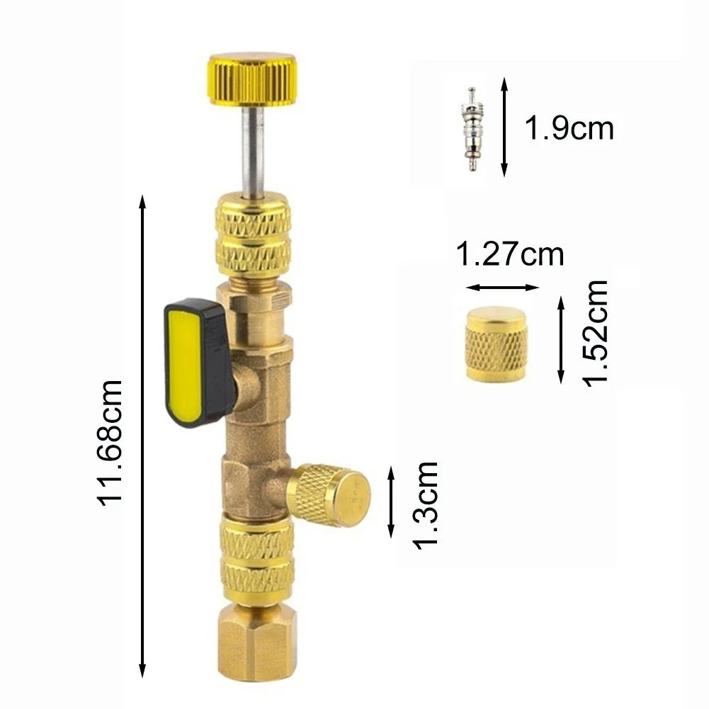 HVAC Valve Core Removal Tool 1/4 5/16 SAE for R22 R410A R404A R32