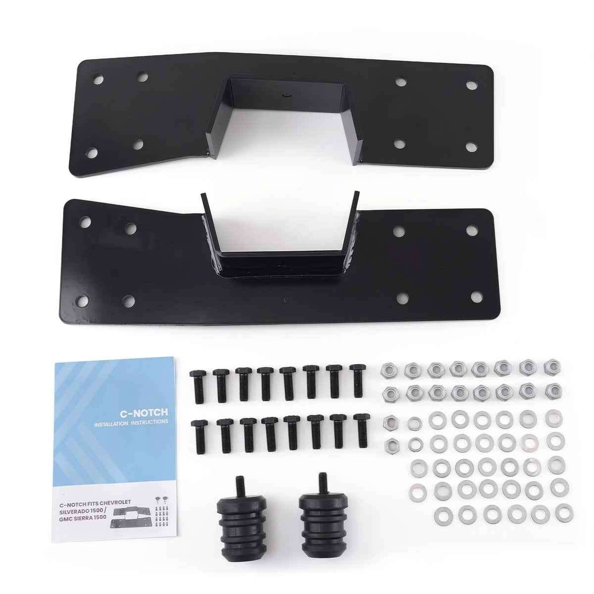 Set of 2 Rear Axle Lowering C-Notch Kit for Chevy Silverado GMC Sierra 1500 (1999–2007) - AC02M5