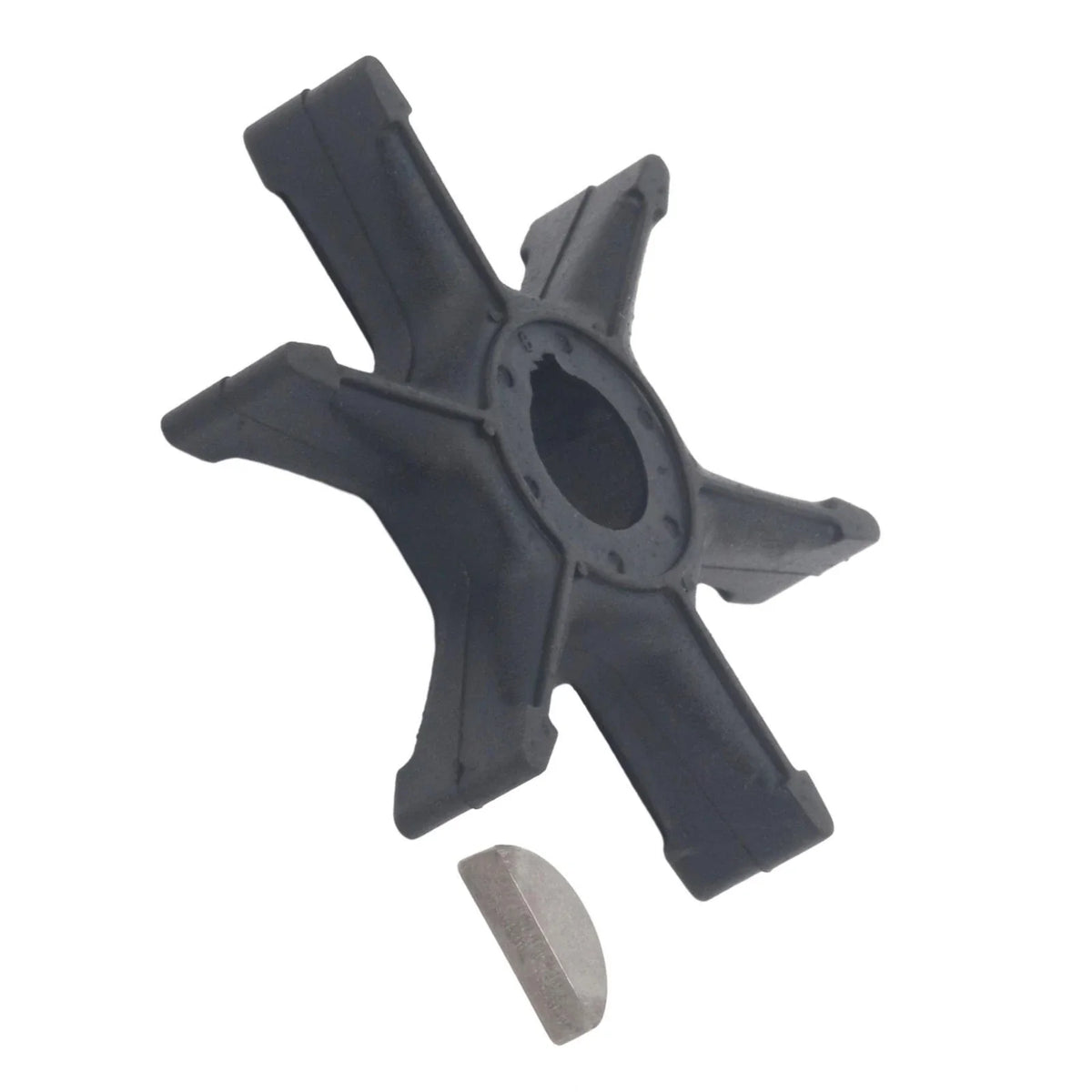 Water Pump Impeller & Key for Yamaha 20-25 HP Outboard Motor (2-Stroke)