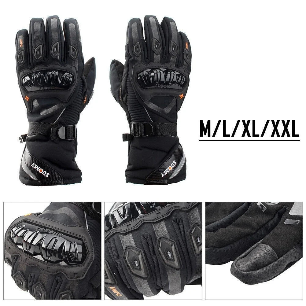 Rider Protective Gloves for Motorcycle (Touch Screen, Winter, Waterproof)