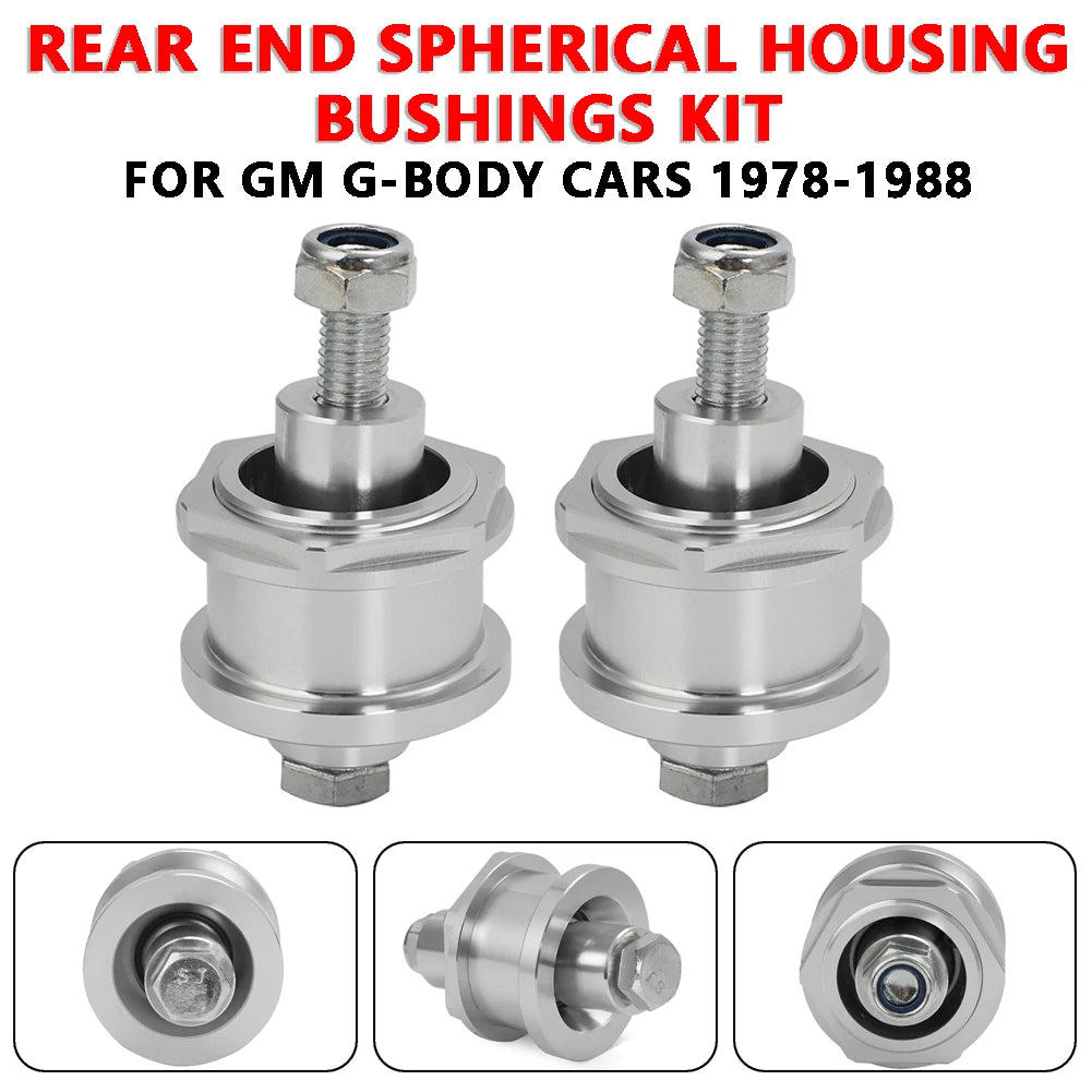 Aluminum Rear End Spherical Housing Bushings for Chevrolet GM G-Body (1978–1988)