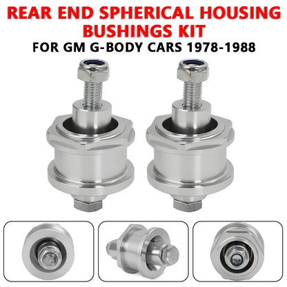 Aluminum Rear End Spherical Housing Bushings for Chevrolet GM G-Body (1978–1988)