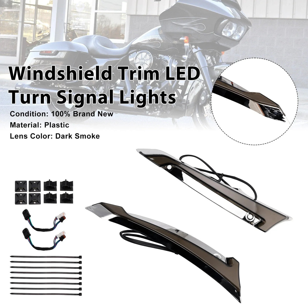 LED Turn Signal Lights for Harley Touring Road Glide (2014–2023)
