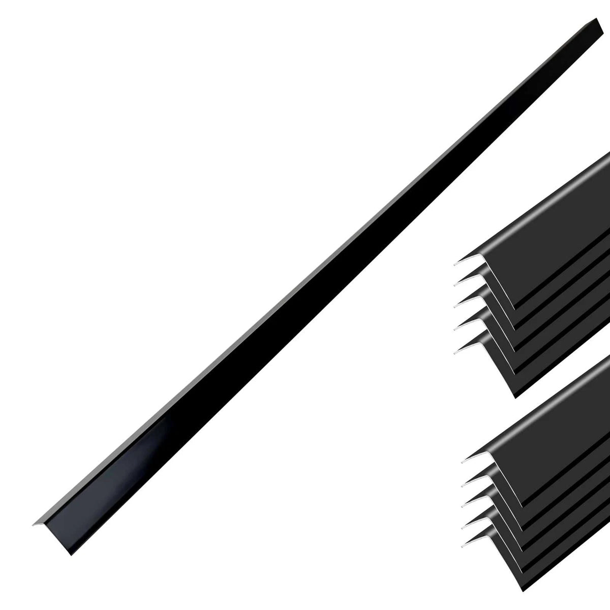 10 Pcs Aluminum Alloy Wall Corner Guards for Various Applications (0.6" x 0.6" x 48")