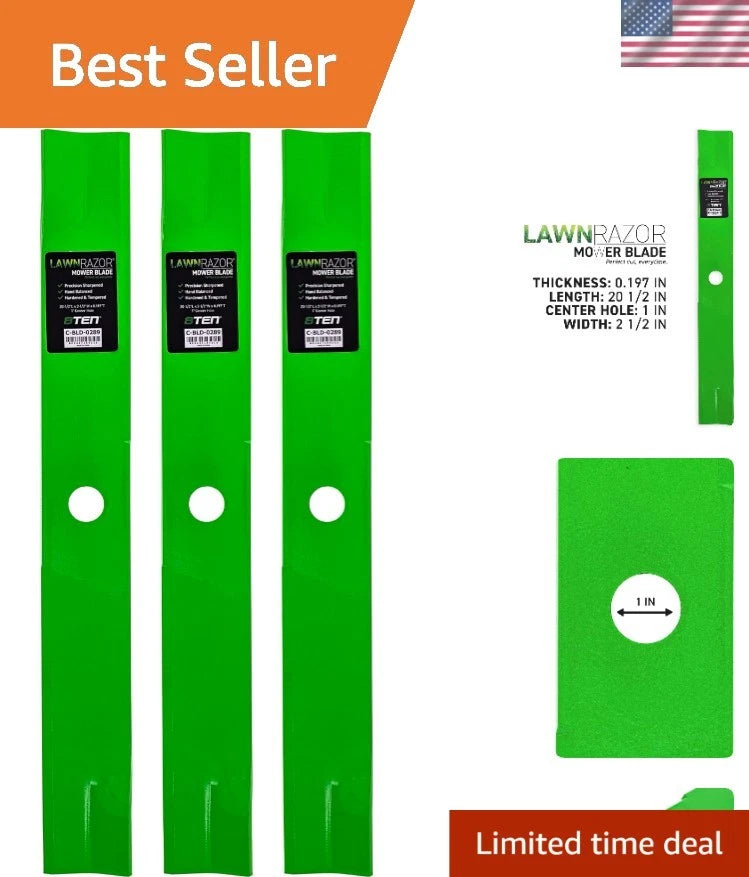 Set of 2 LawnRAZOR Blades for Exmark Lazer Z