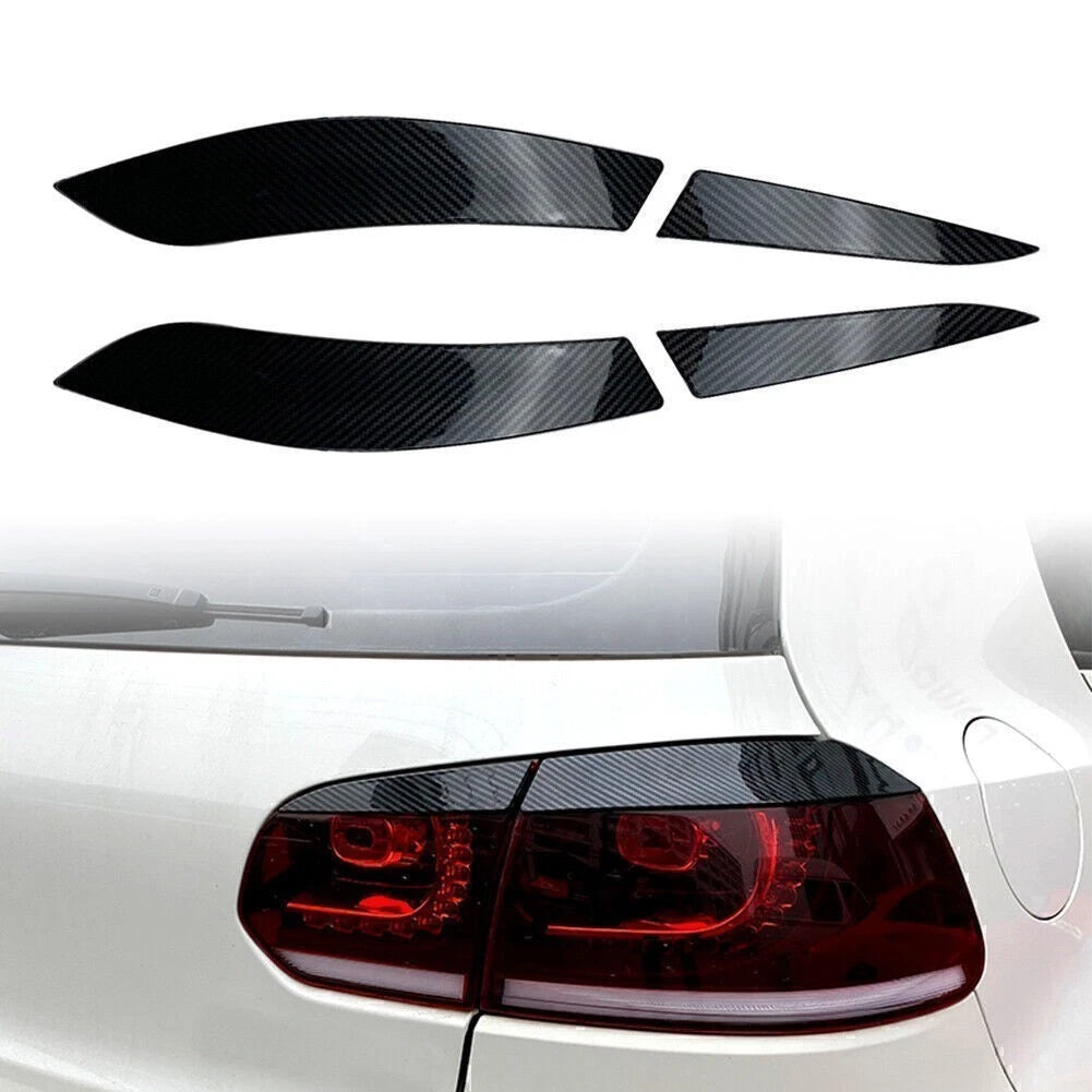 Rear Tail Light Eyelid Trim Cover for VW Golf 6 MK6 (2008–2013) Carbon