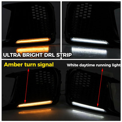 LED DRL Fog Light Bezels for Subaru WRX STI (2018–2021) LH & RH