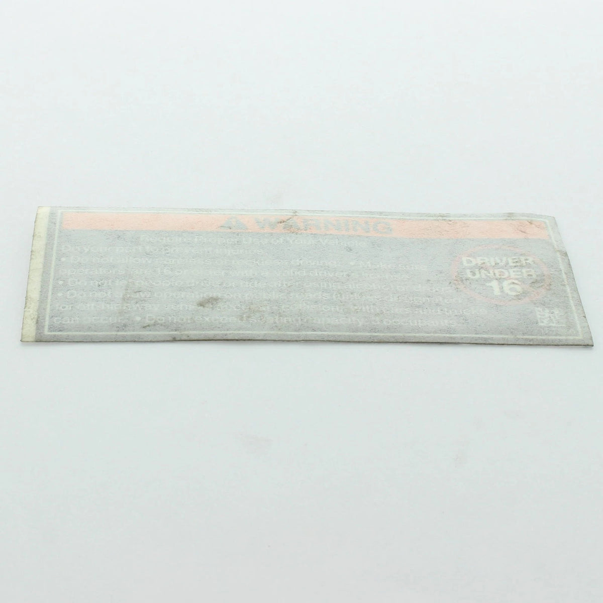 Proper Use Warning Decal for Polaris (7187260)