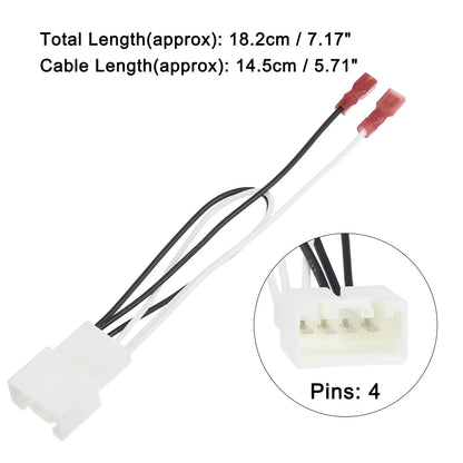 Set of 4 Car Speaker Connector Harness Adapter for Ford Edge (2010–2024)