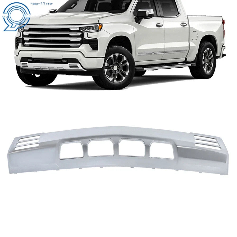 Chrome Front Bumper Lower Valance Skid Plate for Silverado 1500 (2022–2023)