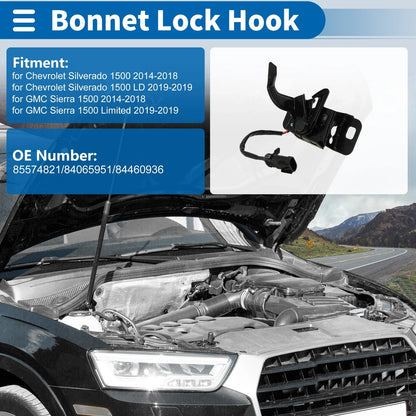 Hood Latch Assembly for Chevrolet Silverado 1500 (2014–2018) No. 85574821